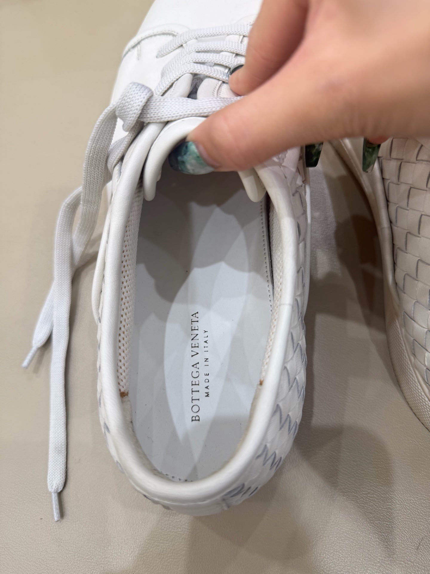 Bottega Veneta White Skate shoes