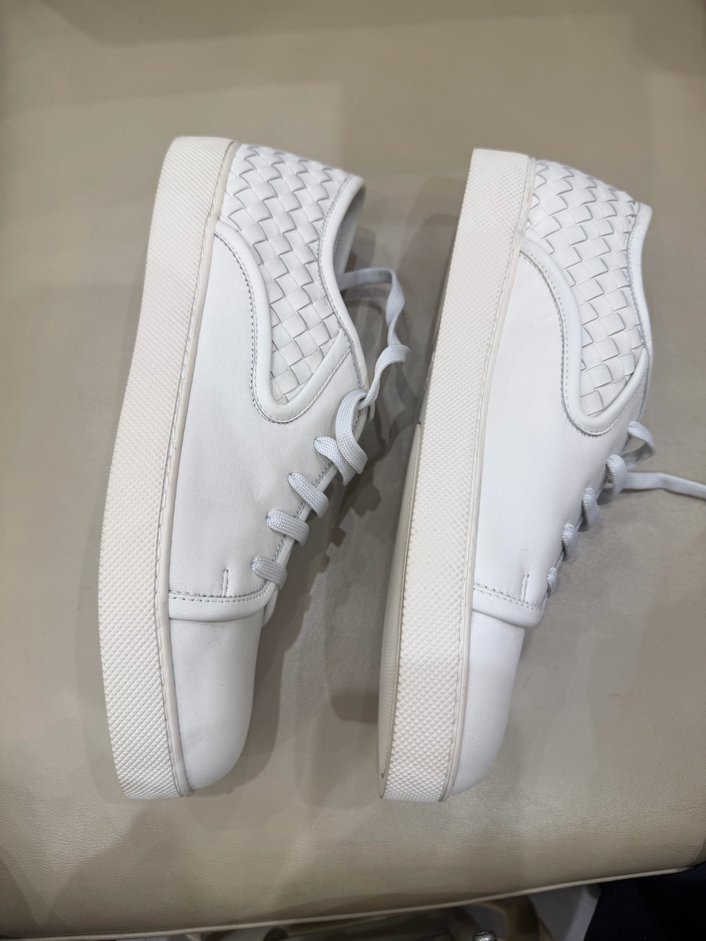 Bottega Veneta White Skate shoes