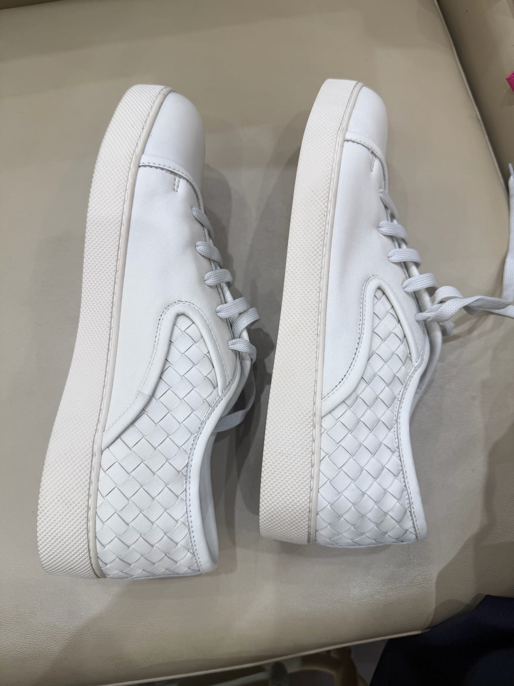 Bottega Veneta White Skate shoes