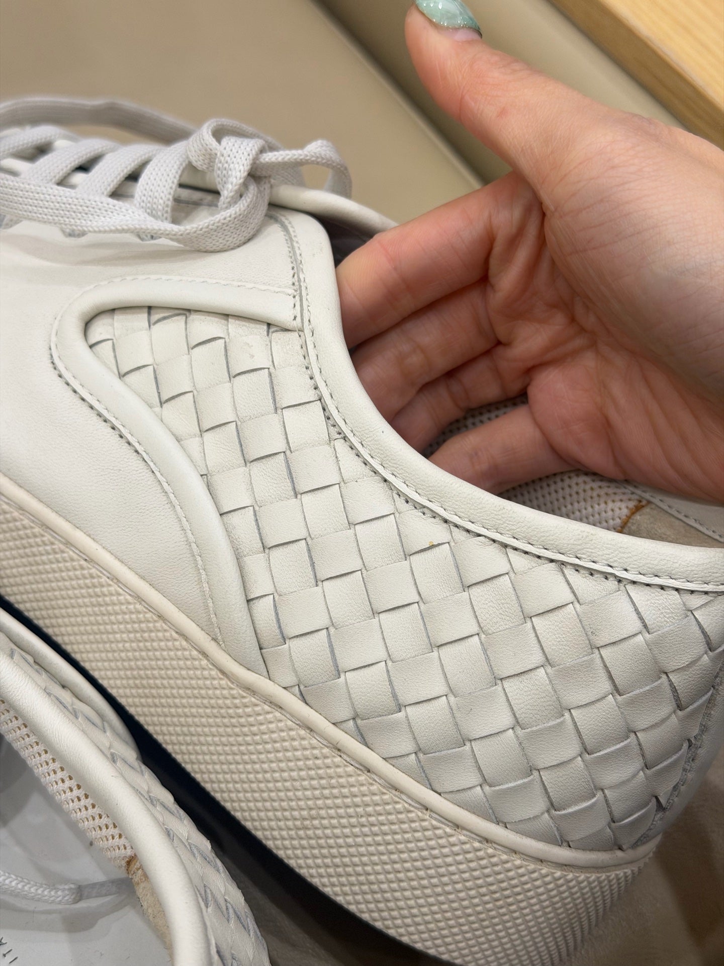 Bottega Veneta White Skate shoes