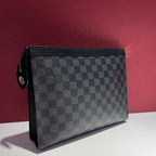 Louis Vuitton Pochette Voyage Black Clutch