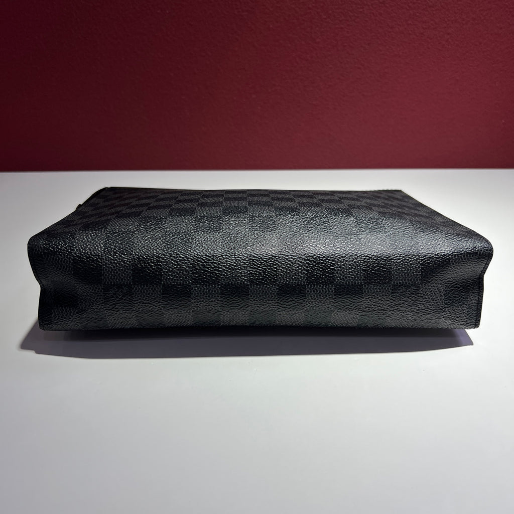 Louis Vuitton Pochette Voyage Black Clutch