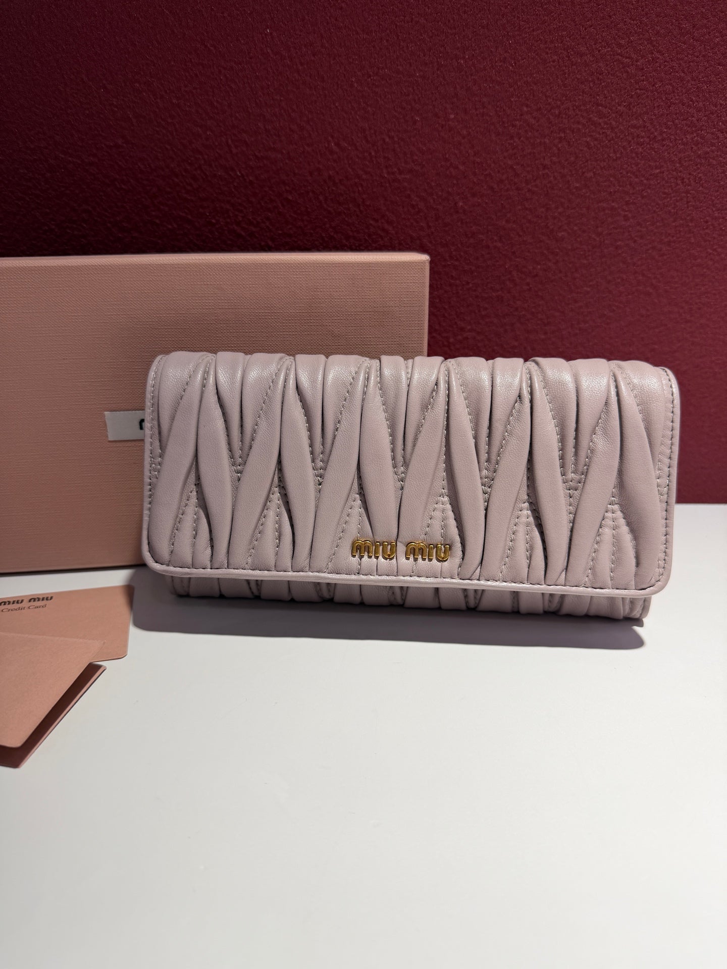 Miu Miu Pink Length 19 cm x Width 3 cm x Height 9 cm 5M1109-N88-F0025