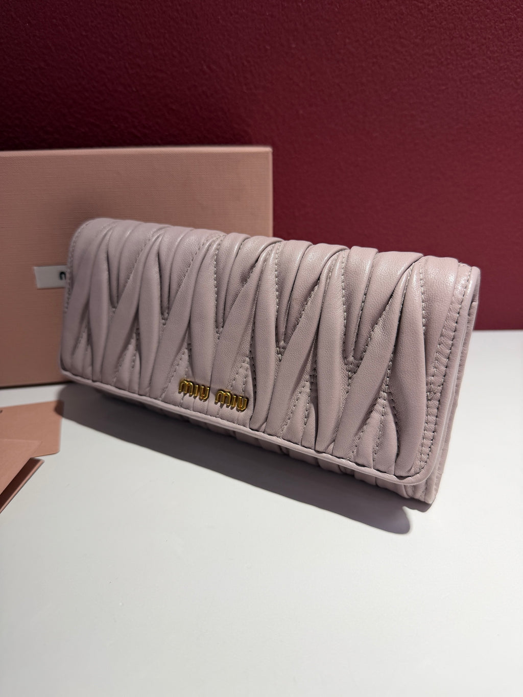 Miu Miu Pink Length 19 cm x Width 3 cm x Height 9 cm 5M1109-N88-F0025