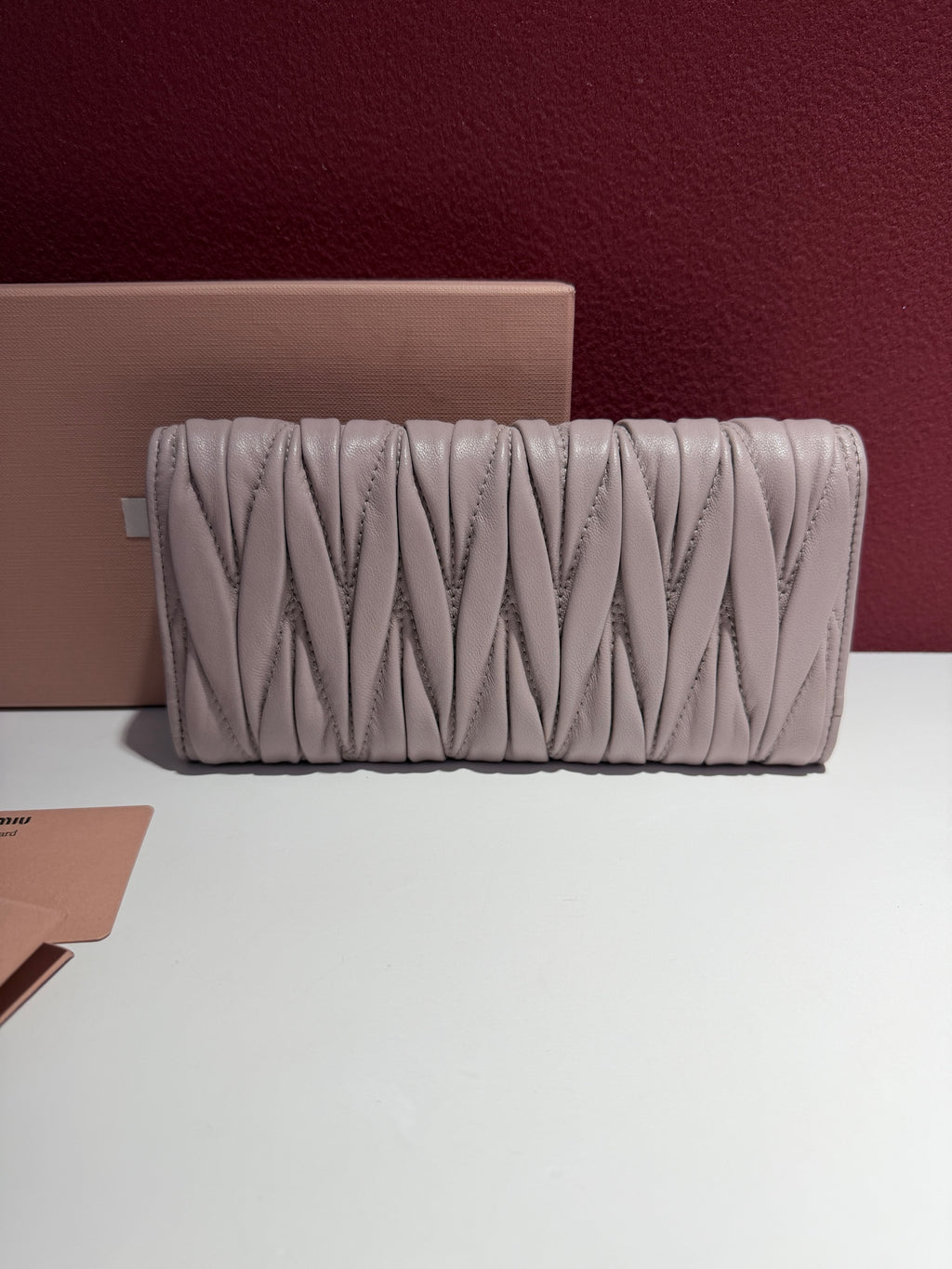 Miu Miu Pink Length 19 cm x Width 3 cm x Height 9 cm 5M1109-N88-F0025