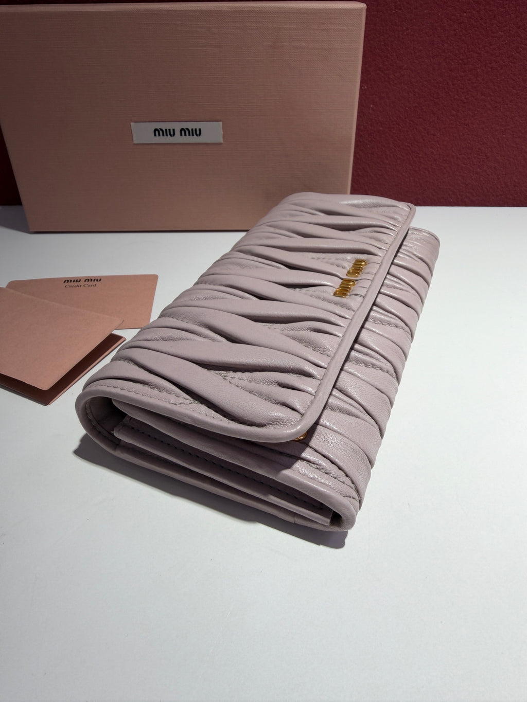 Miu Miu Pink Length 19 cm x Width 3 cm x Height 9 cm 5M1109-N88-F0025