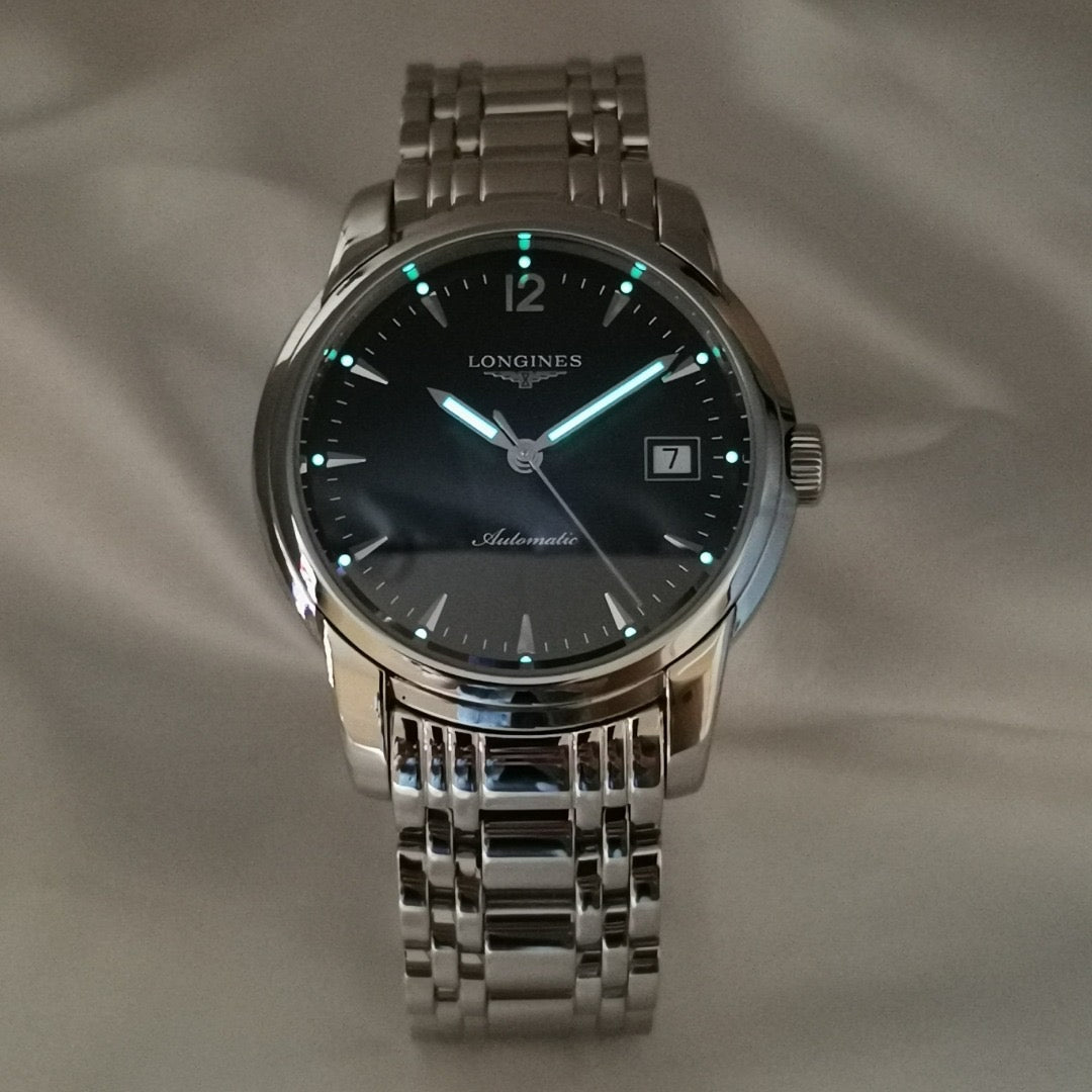 Longines Black Automatic (self-winding) watch