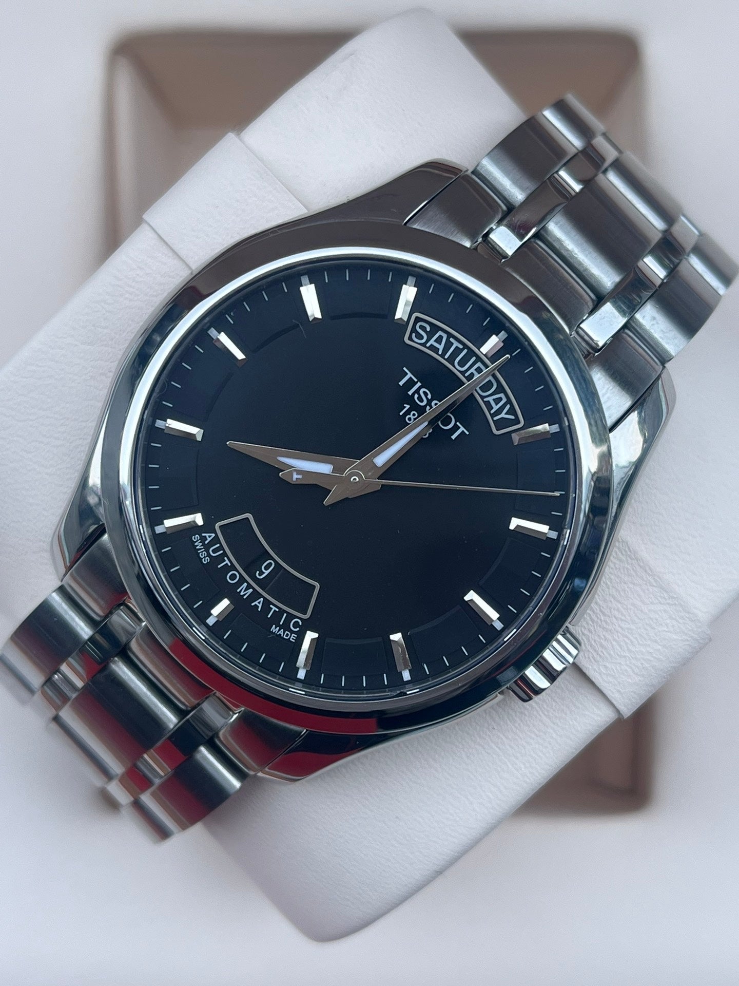 Tissot Classic Black Automatic (self-winding) watch 39 millimeters T035.407.11.051.00