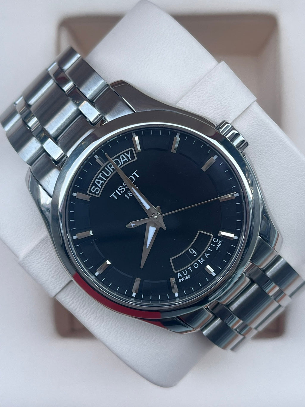 Tissot Classic Black Automatic (self-winding) watch 39 millimeters T035.407.11.051.00