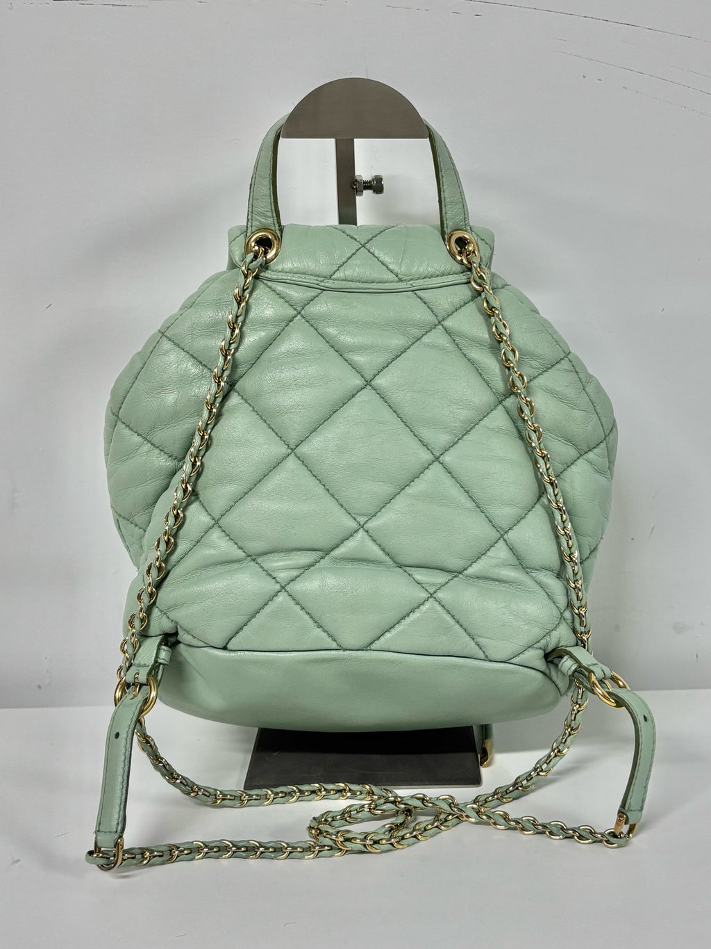 Salvatore Ferragamo Green Backpack