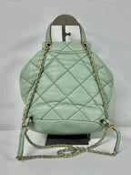 Salvatore Ferragamo Green Backpack