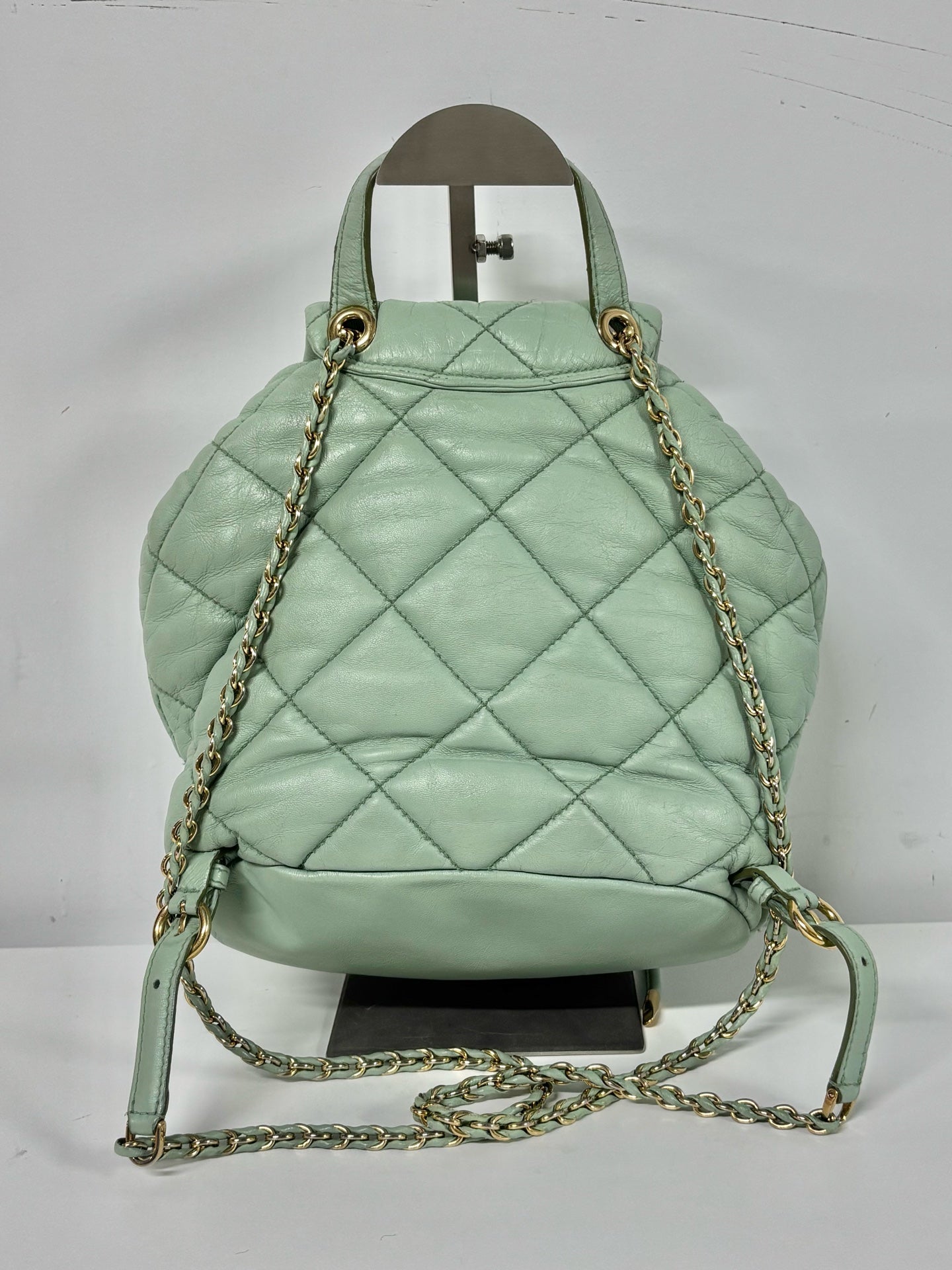 Salvatore Ferragamo Green Backpack