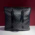 Louis Vuitton Leather Black Satchel Length 35 x Width 10 x Height 33 cm N41259