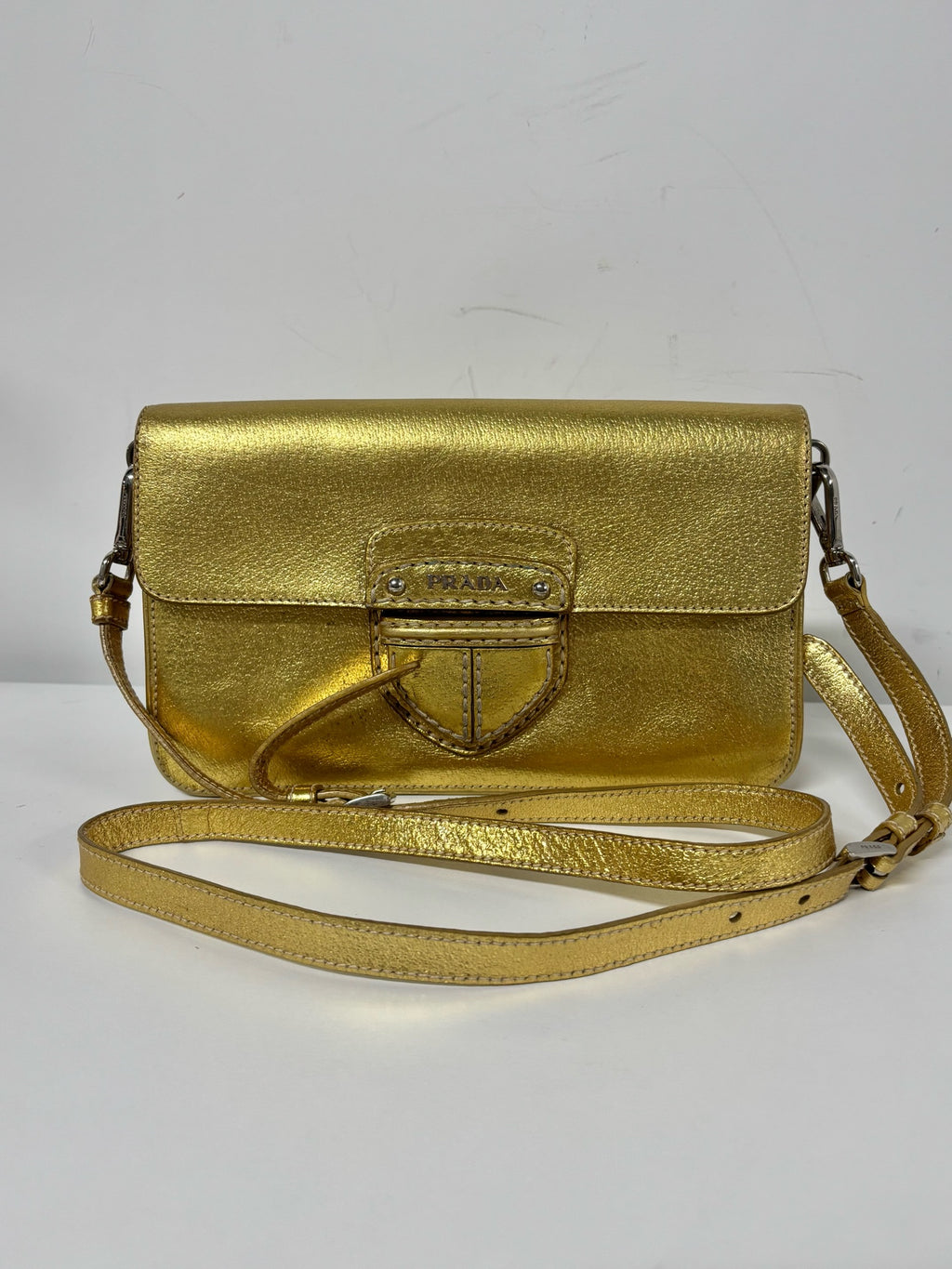 Prada Gold Crossbody