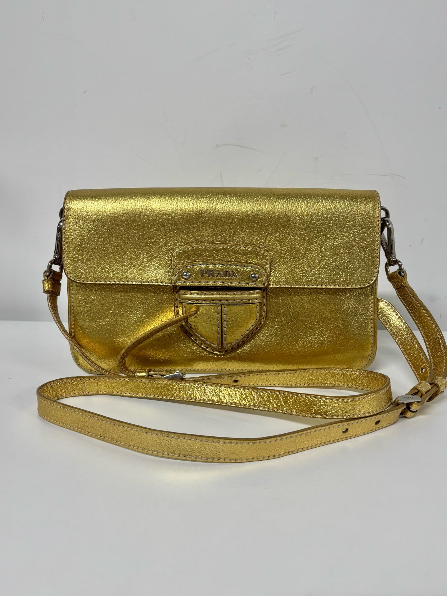 Prada Gold Crossbody