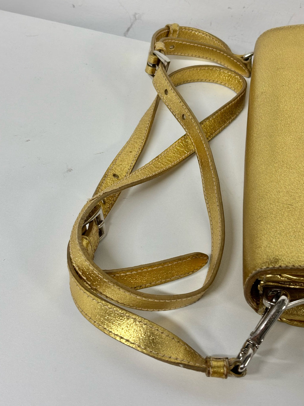Prada Gold Crossbody