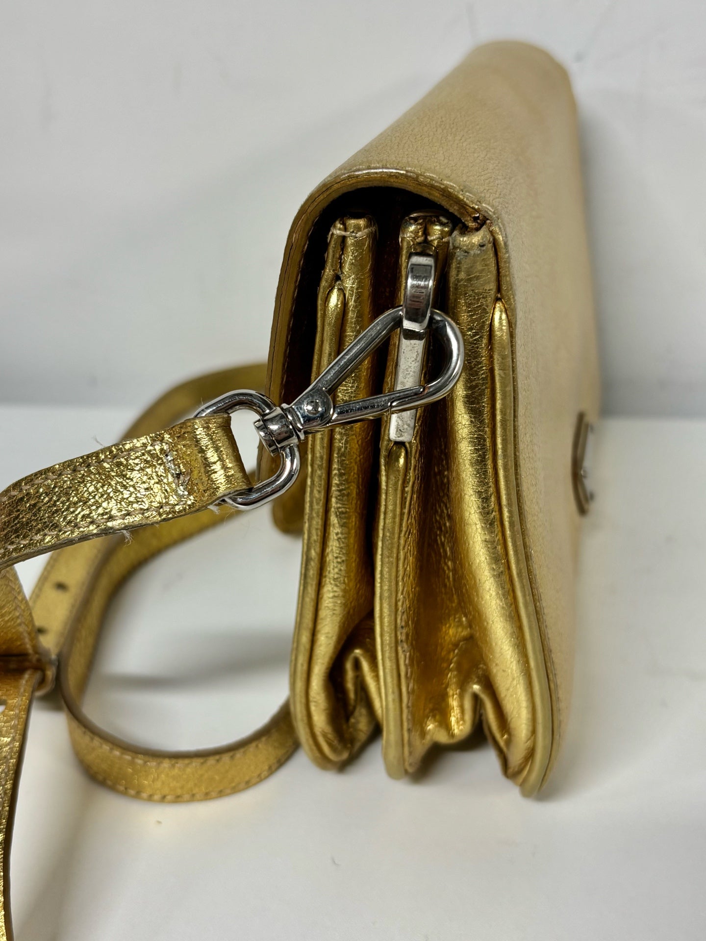 Prada Gold Crossbody