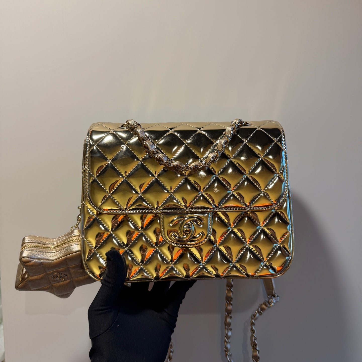Chanel Gold Backpack
