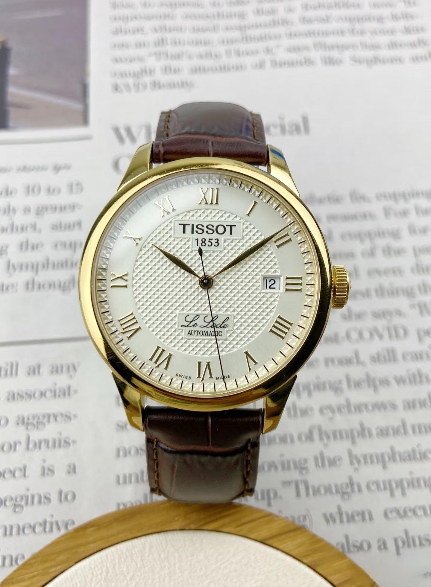 Tissot Classic White Automatic (self-winding) watch 39.3 millimeters T41.5.413.73