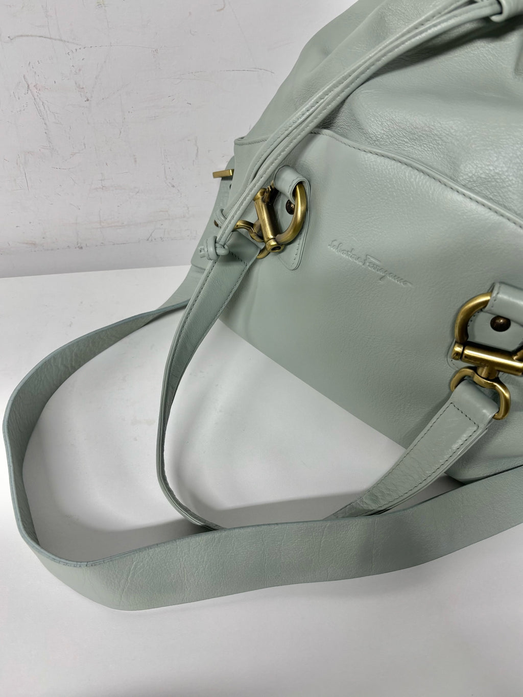 Salvatore Ferragamo Blue Shoulder Bag