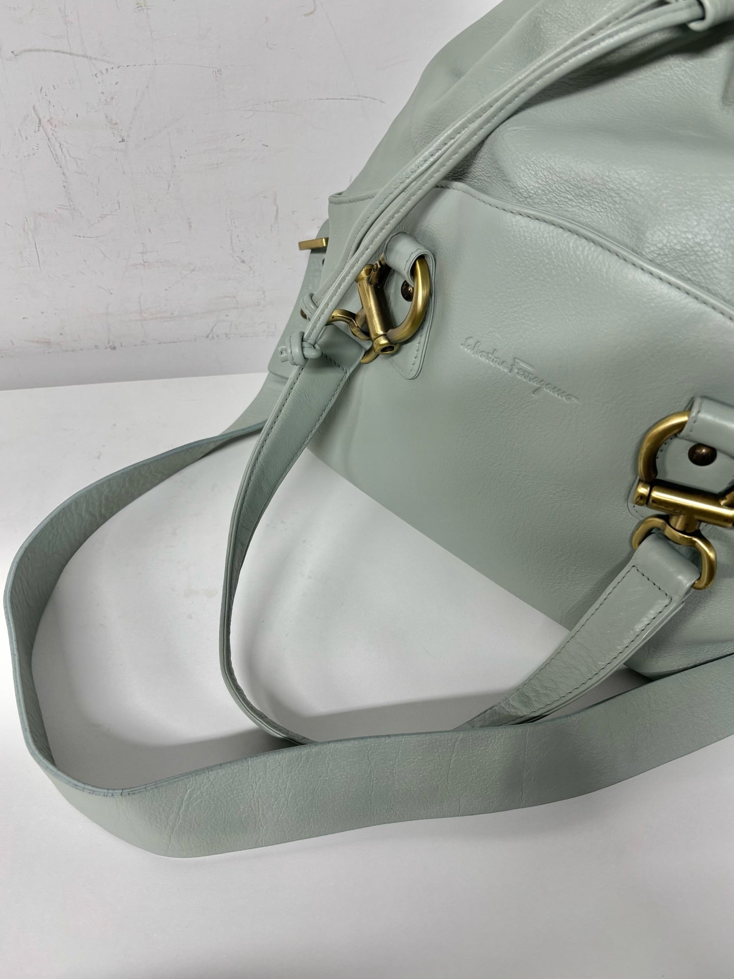 Salvatore Ferragamo Blue Shoulder Bag
