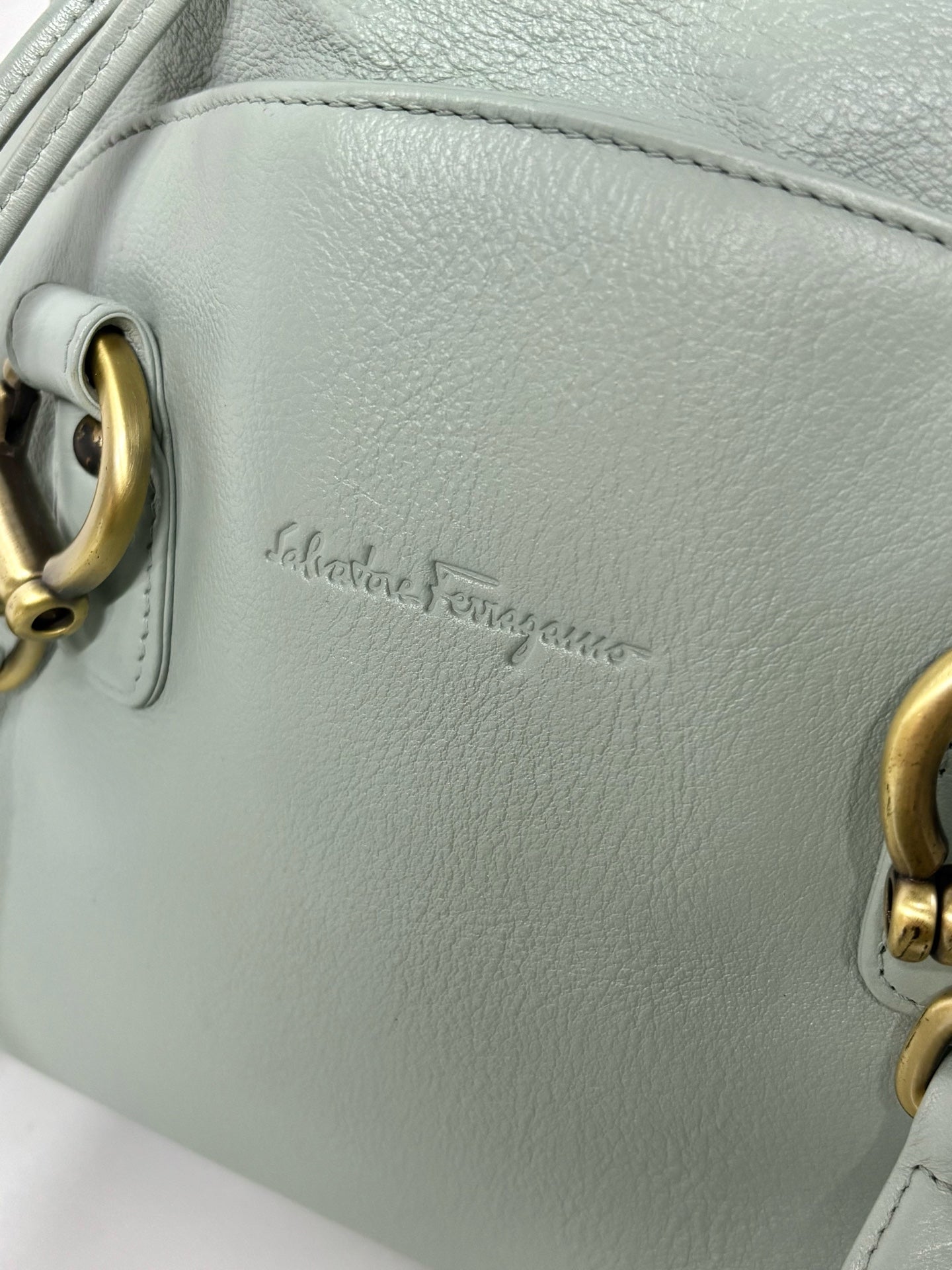 Salvatore Ferragamo Blue Shoulder Bag