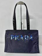 Prada Cordura Blue Shoulder Bag