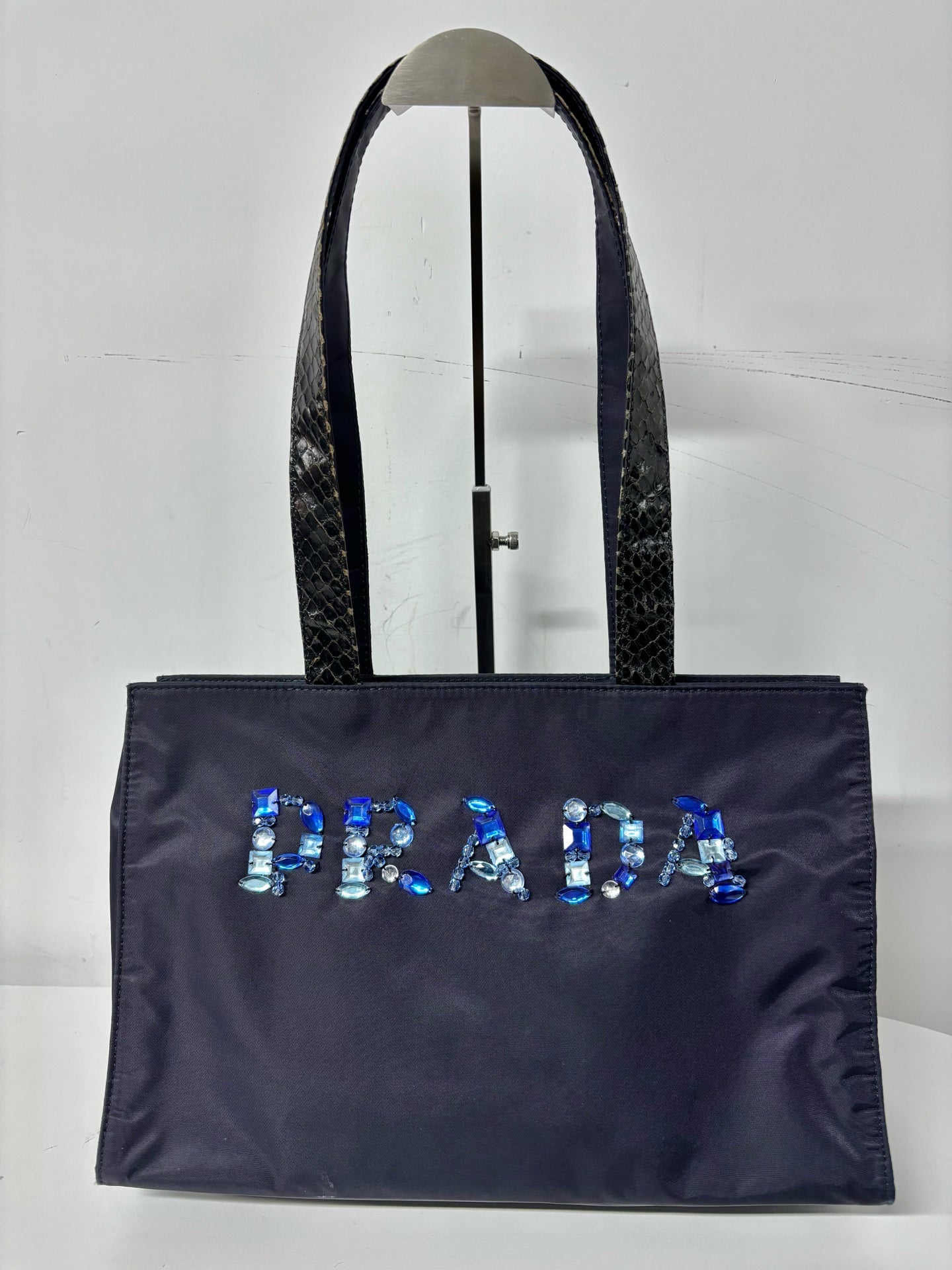 Prada Cordura Blue Shoulder Bag