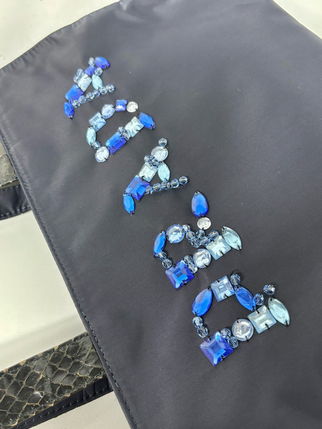 Prada Cordura Blue Shoulder Bag