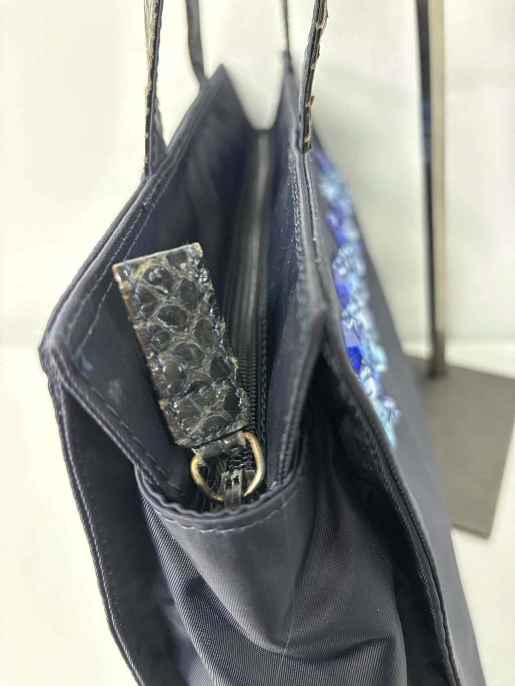 Prada Cordura Blue Shoulder Bag