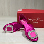 空白 Red Flat shoes