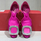 空白 Red Flat shoes