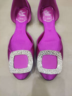 空白 Red Flat shoes