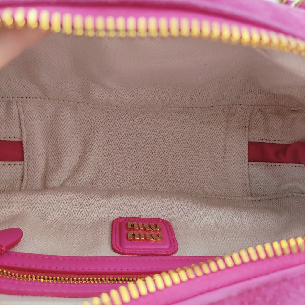 Miu Miu Alcantara Pink