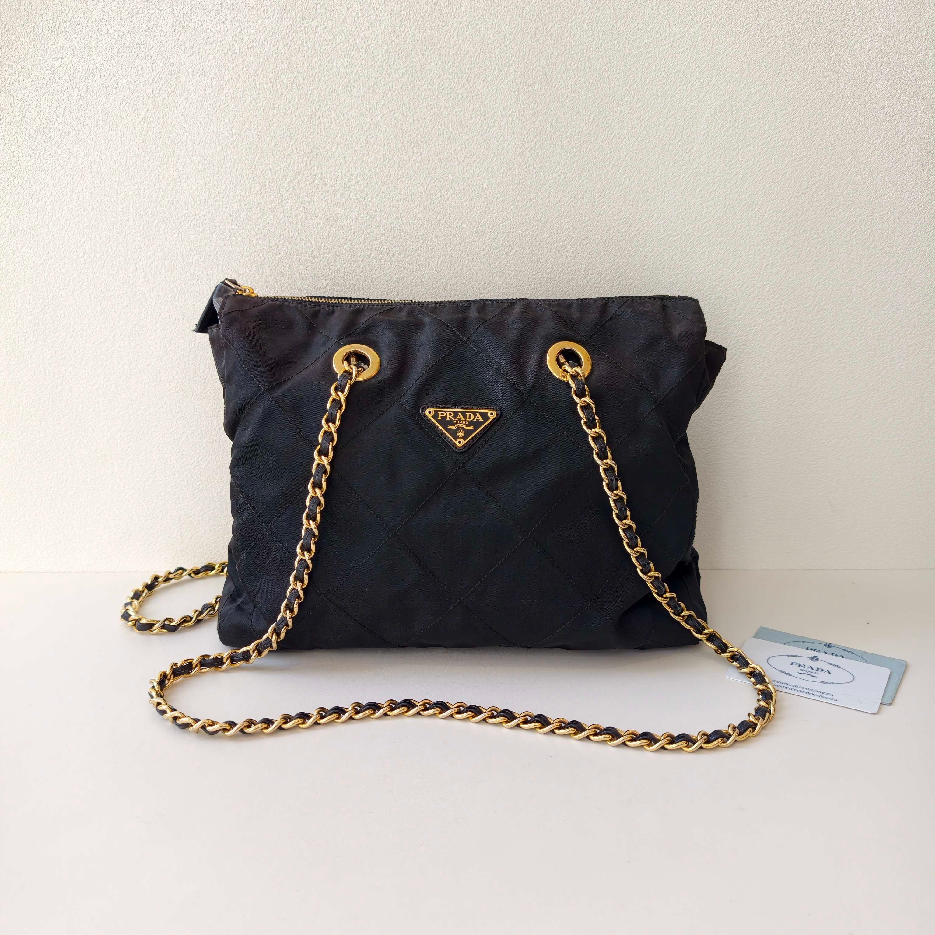 Prada Cordura Black Shoulder Bag