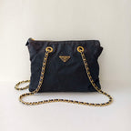 Prada Cordura Black Shoulder Bag