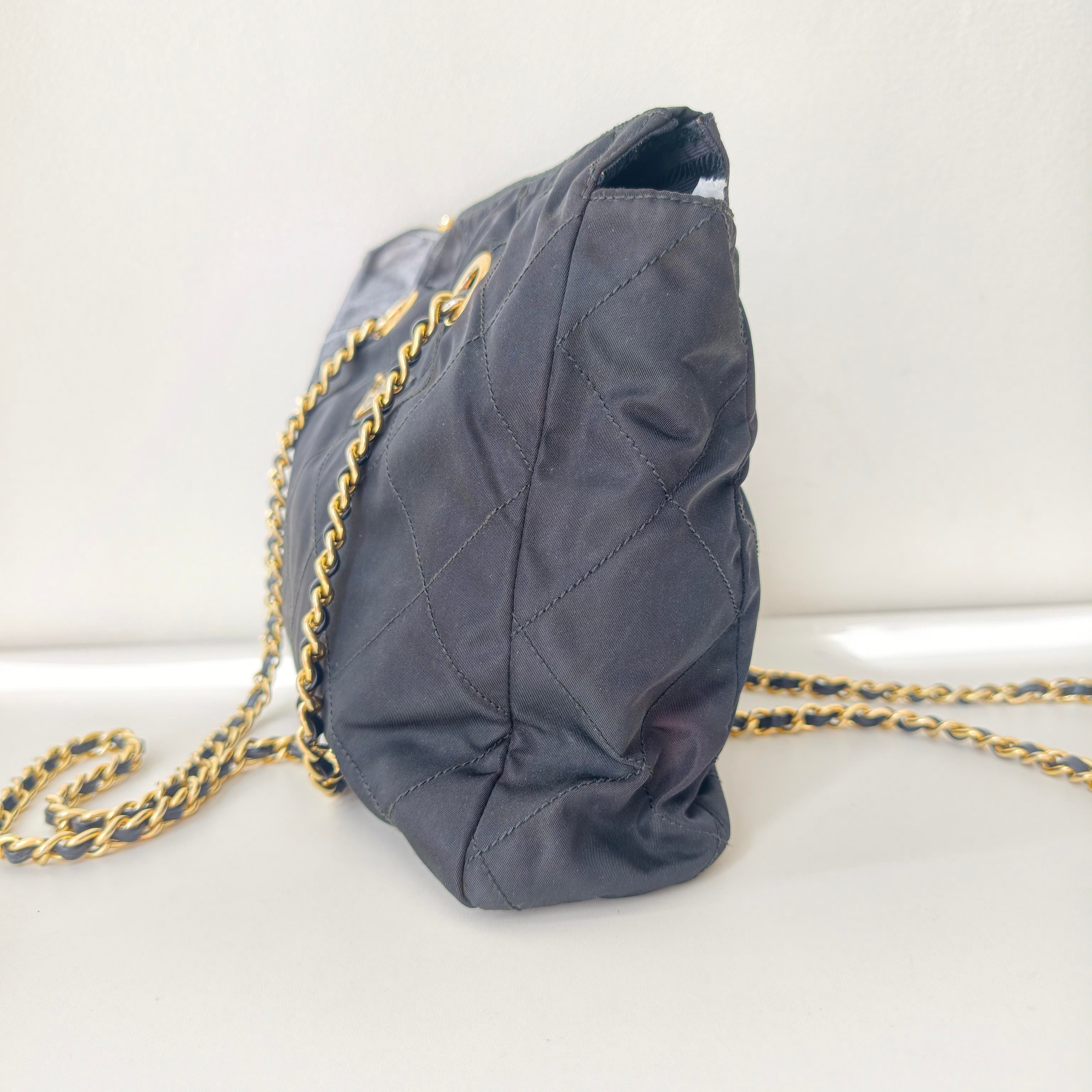 Prada Cordura Black Shoulder Bag