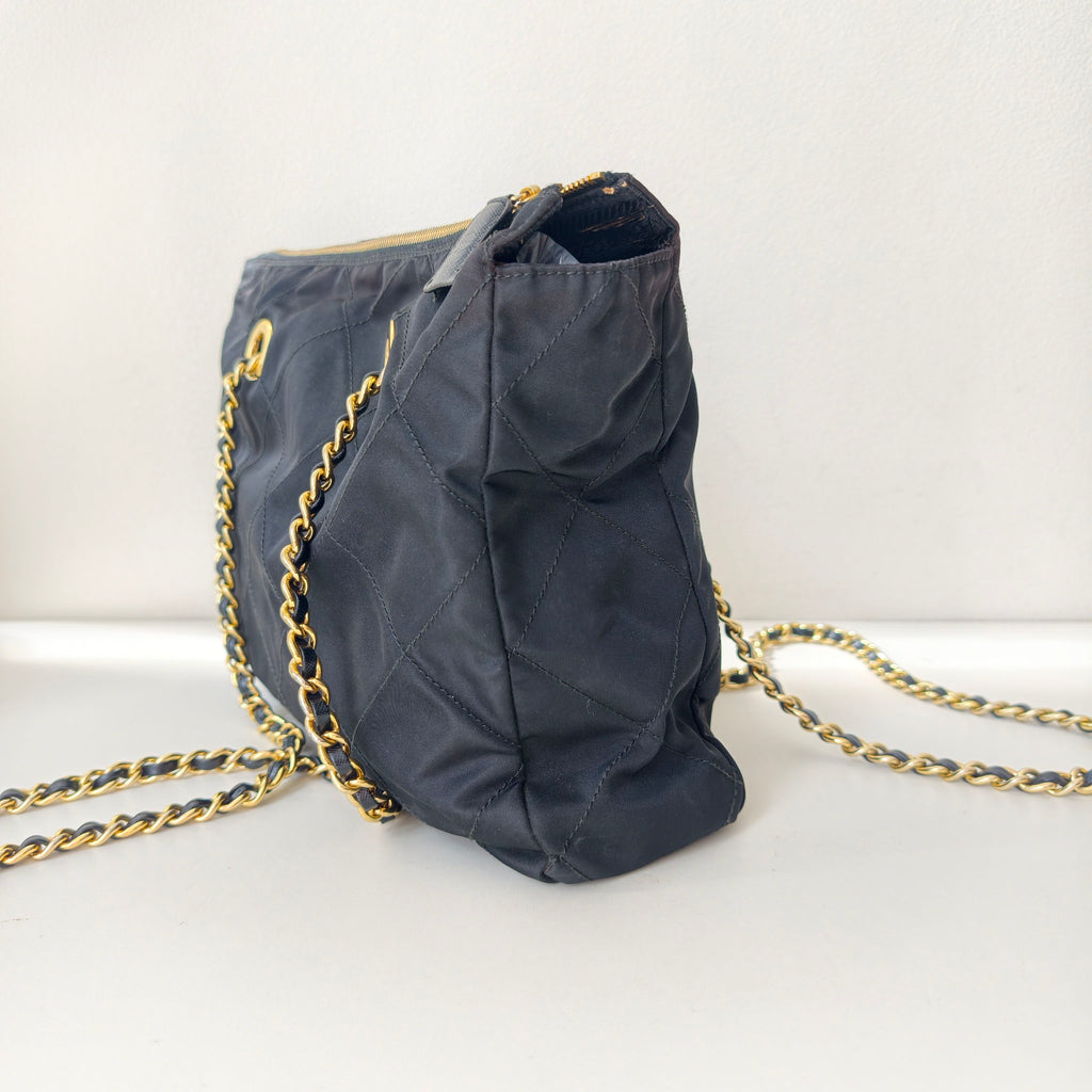 Prada Cordura Black Shoulder Bag