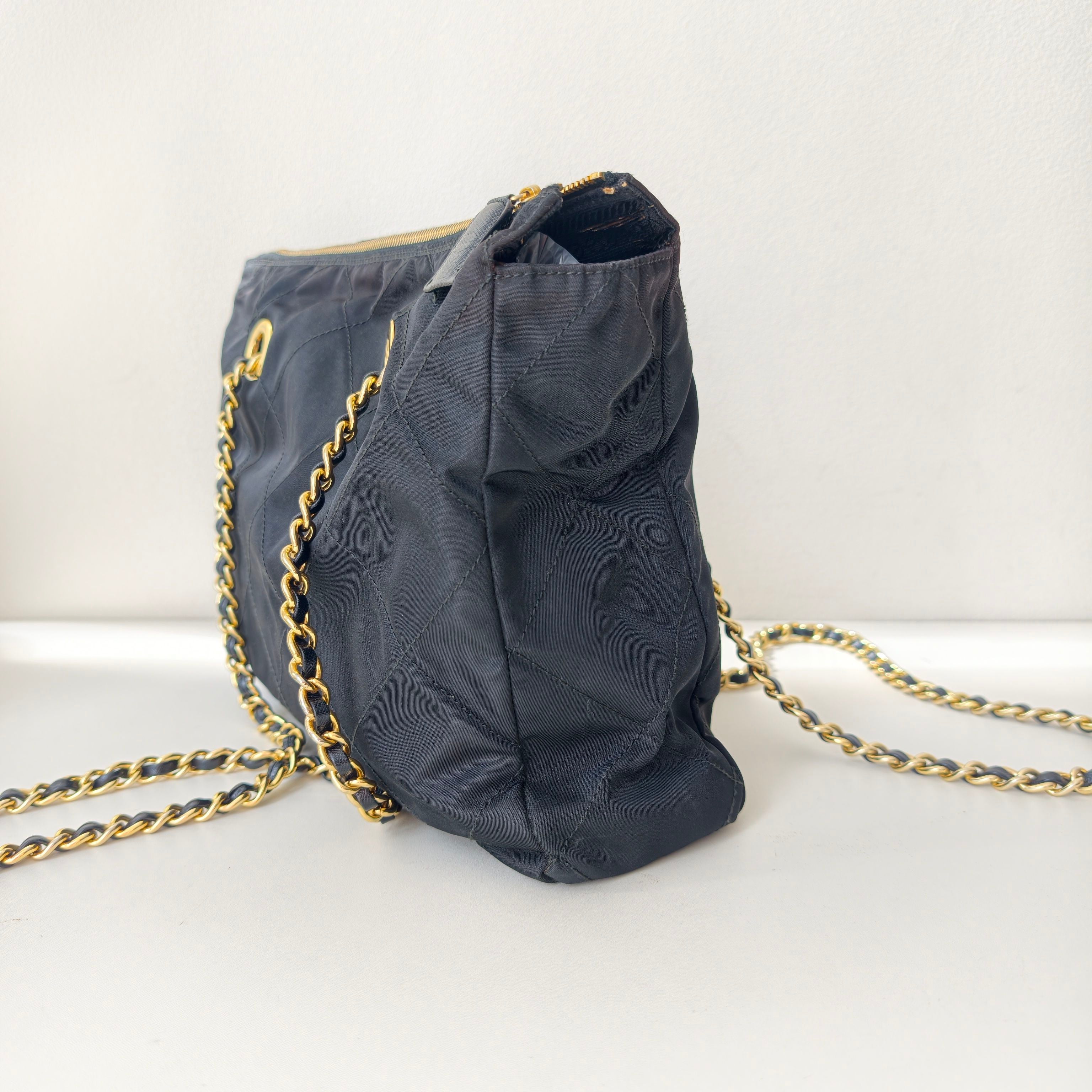 Prada Cordura Black Shoulder Bag