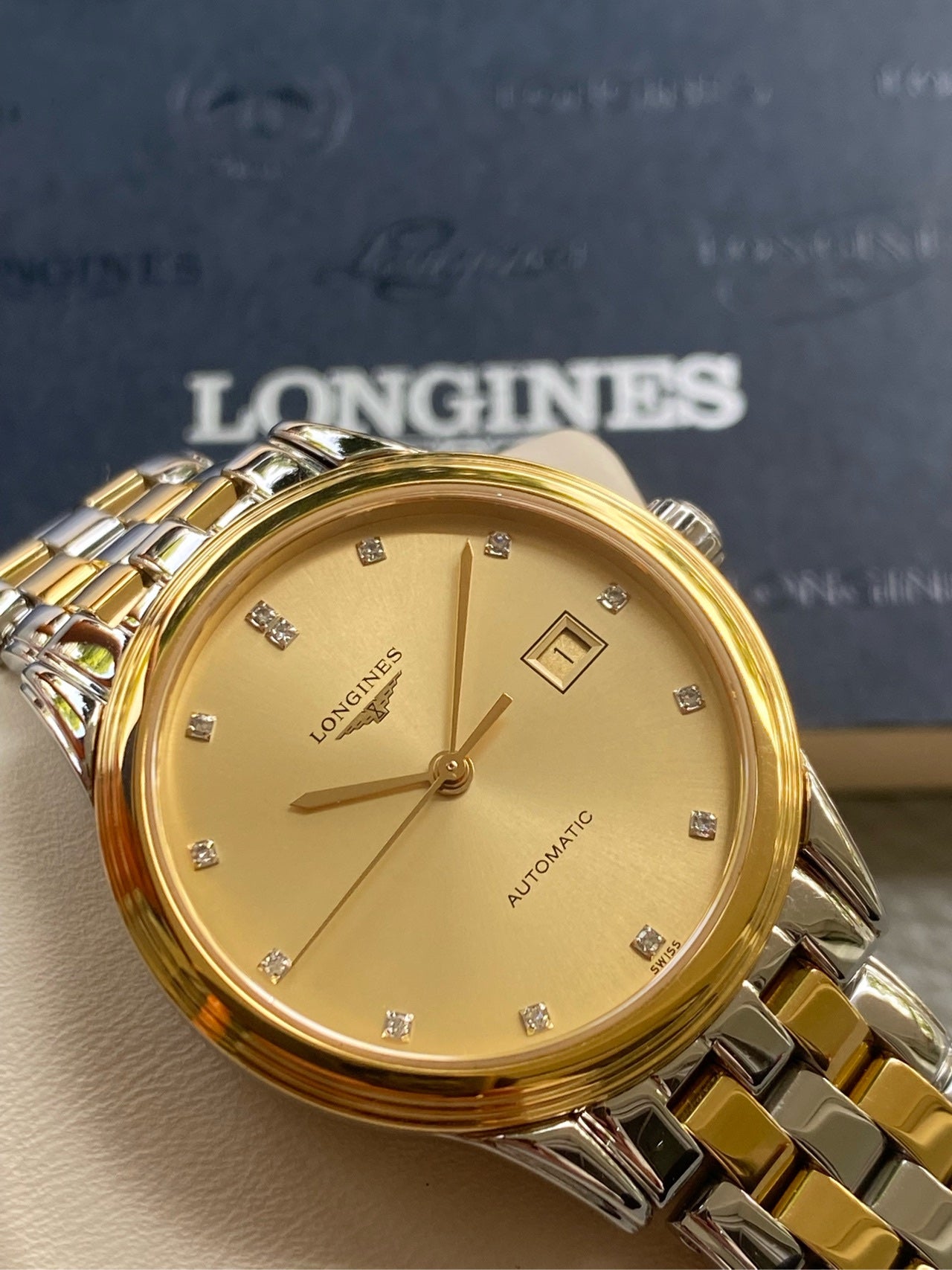 Longines Longines Military Flag Collection Gold Mechanical watch 30.00mm L4.374.3.37.7