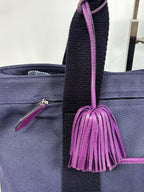 Loewe Canvas Purple Satchel