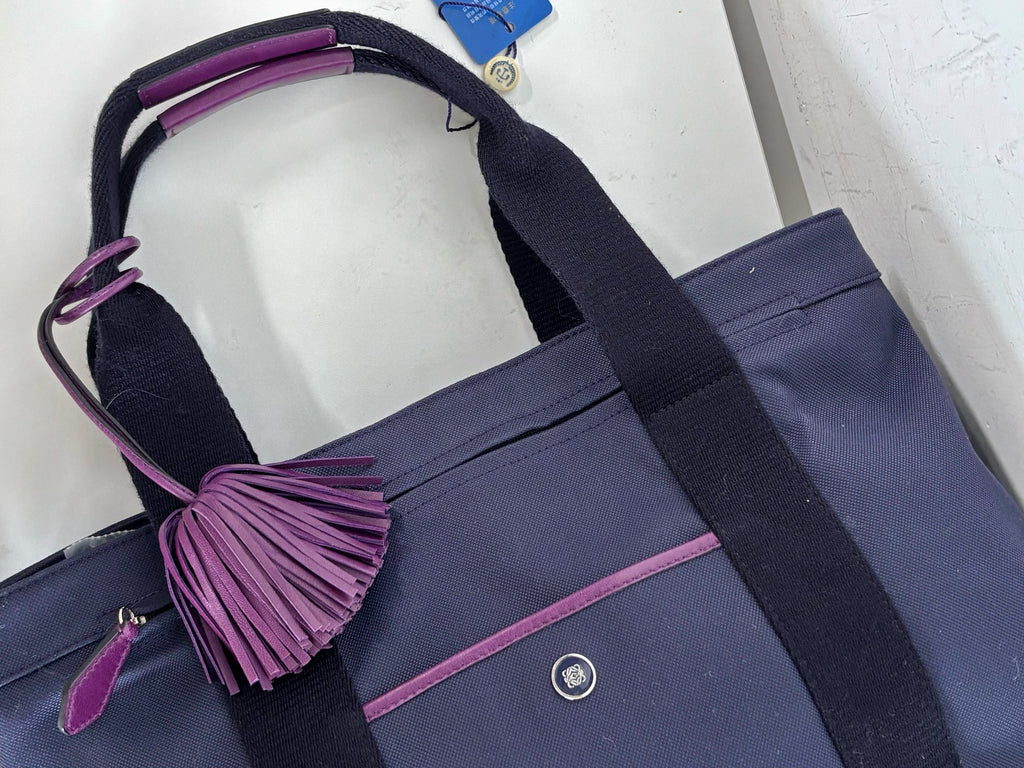 Loewe Canvas Purple Satchel