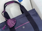 Loewe Canvas Purple Satchel