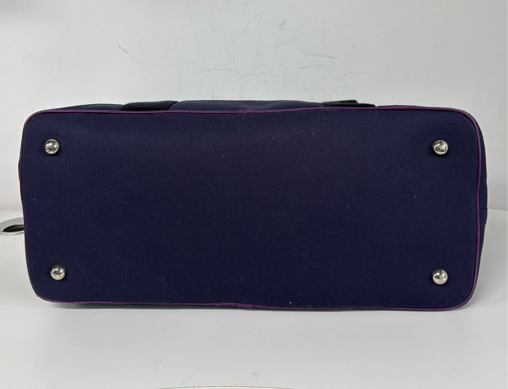 Loewe Canvas Purple Satchel
