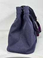 Loewe Canvas Purple Satchel