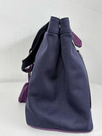 Loewe Canvas Purple Satchel