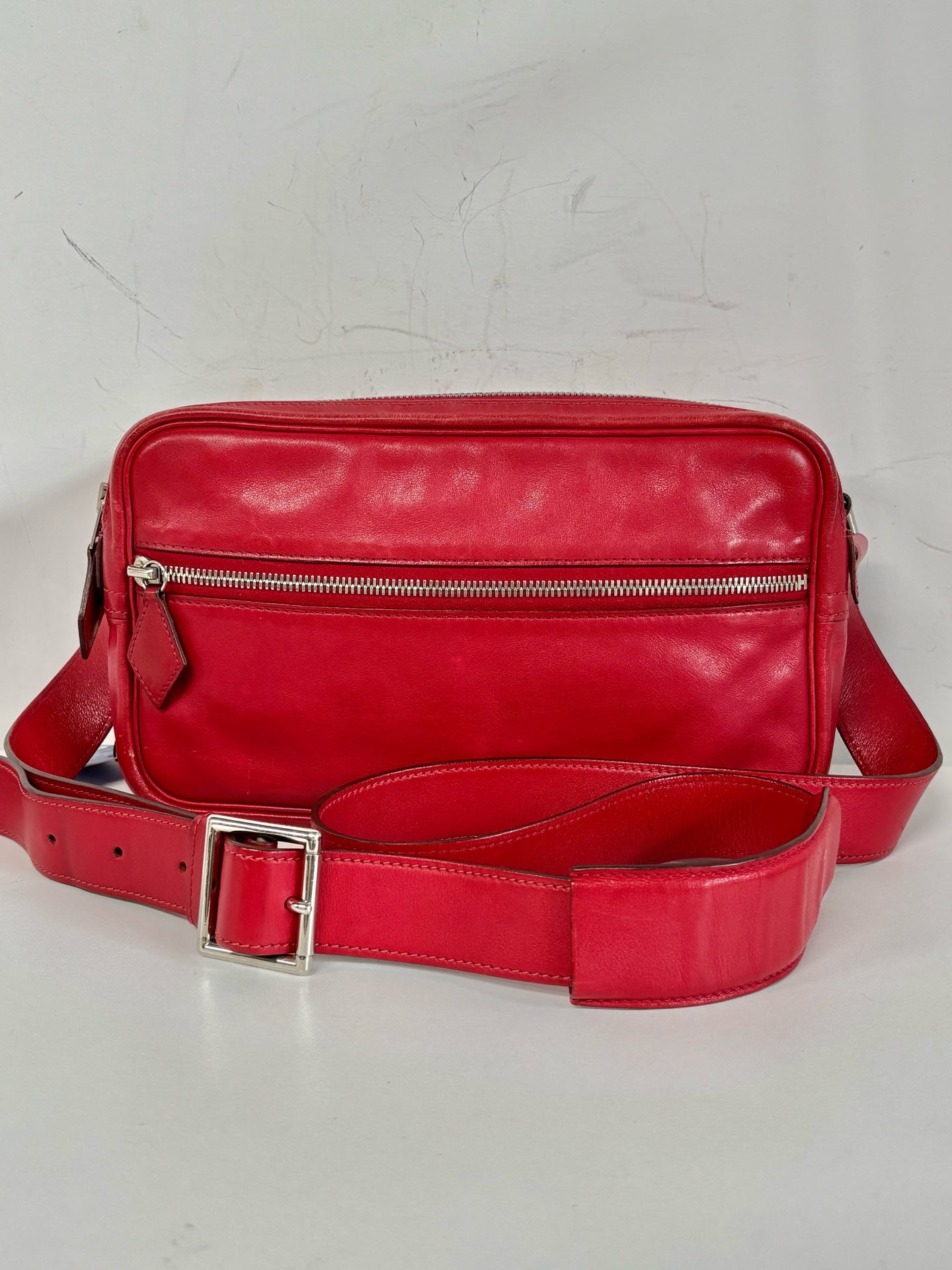 Hermes Red Messenger Bag
