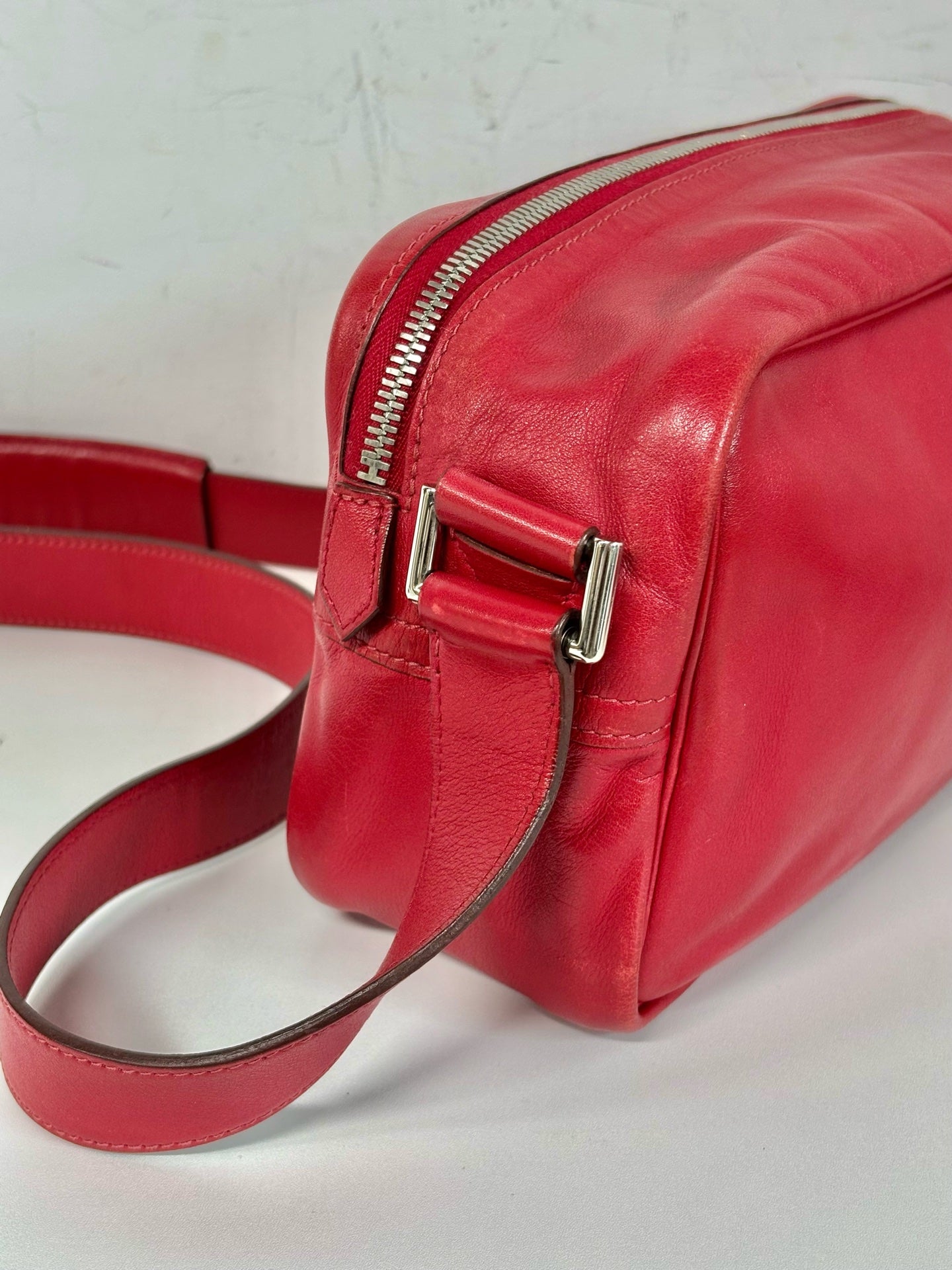 Hermes Red Messenger Bag
