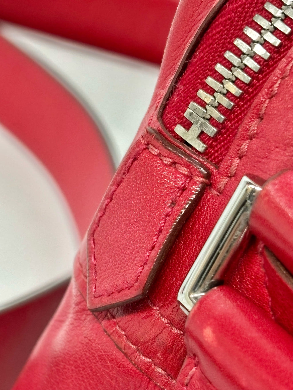 Hermes Red Messenger Bag