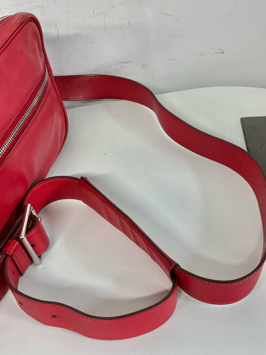 Hermes Red Messenger Bag